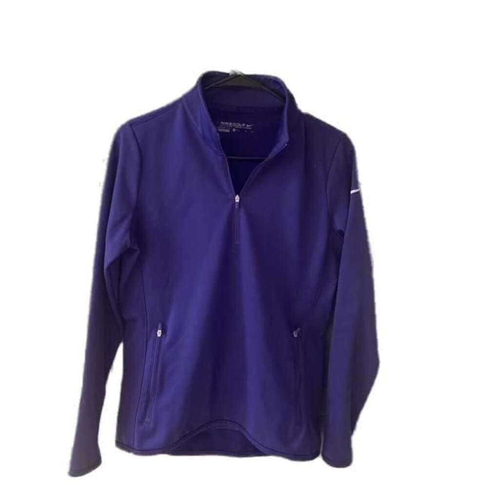 Nike Purple Quarter-Zip Performance Pullover